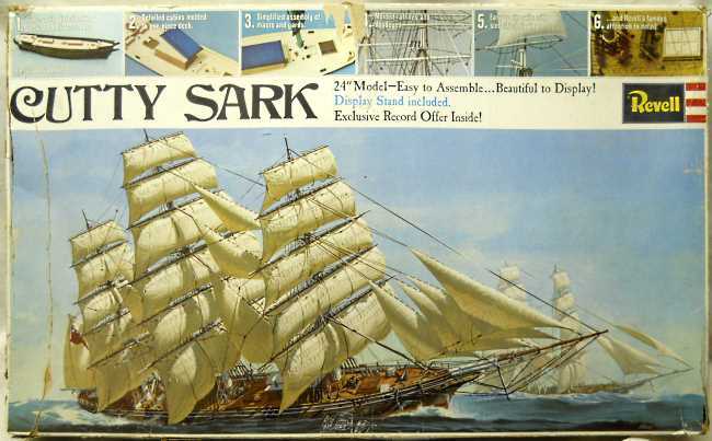 Revell 1/146 Cutty Sark Clipper Ship - 24 Inch Long Display Model with Sails, H368 plastic model kit